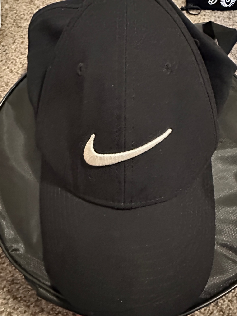 Nike Legacy91 Black Cap with White Swoosh Logo